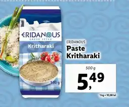 Lidl ERIDANOUS Paste Kritharaki Ofertă