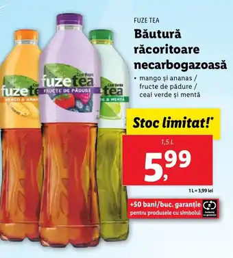 Lidl FUZE TEA Băutură răcoritoare necarbogazoasă Ofertă