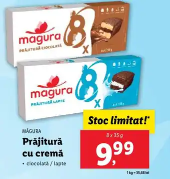 Lidl MĂGURA Prăjitură cu cremă Ofertă