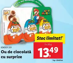 Lidl KINDER JOY Ou de ciocolată cu surprize Ofertă