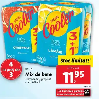 Lidl URSUS Mix de bere Ofertă