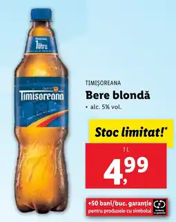 Lidl TIMIŞOREANA Bere blondǎ Ofertă