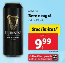 Lidl GUINNESS Bere neagră Ofertă