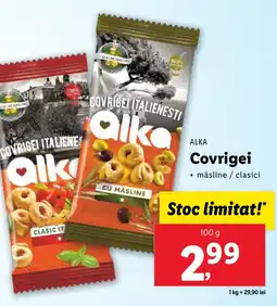 Lidl ALKA Covrigei Ofertă