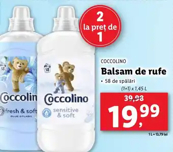 Lidl COCCOLINO Balsam de rufe Ofertă