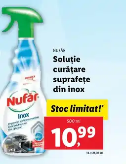 Lidl NUFÅR Soluţie curățare suprafeţe din inox Ofertă