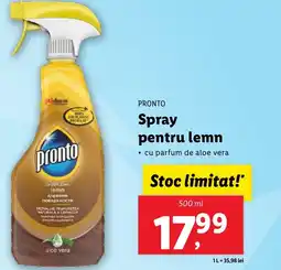 Lidl PRONTO Spray pentru lemn Ofertă