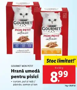 Lidl GOURMET MON PETIT Hrană umedă pentru pisici Ofertă