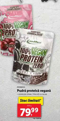 Lidl IRONMAXX Pudră proteică veganǎ Ofertă