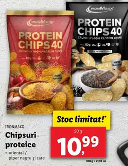 Lidl IRONMAXX Chipsuri proteice Ofertă