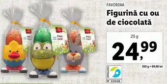 Lidl FAVORINA Figurină cu ou de ciocolată Ofertă