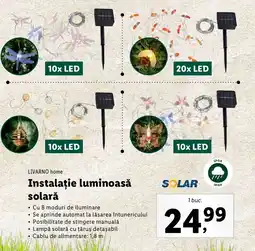 Lidl LIVARNO home Instalație luminoasă solară Ofertă