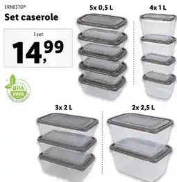 Lidl ERNESTO Set caserole Ofertă