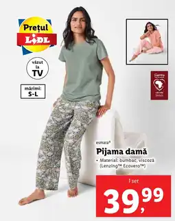 Lidl Pijama damă Ofertă