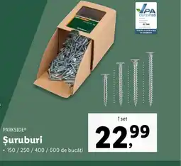 Lidl PARKSIDE Şuruburi Ofertă