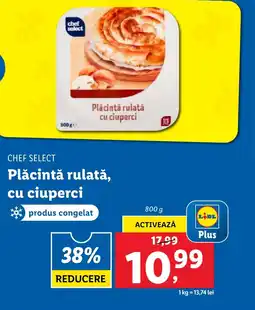 Lidl CHEF SELECT Plăcintă rulată, cu ciuperci Ofertă