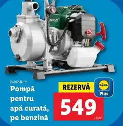 Lidl PARKSIDE Pompǎ pentru apă curată, pe benzină Ofertă