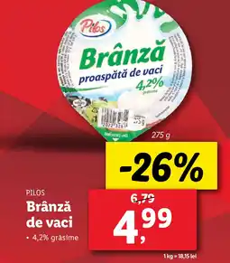 Lidl PILOS Brânză de vaci Ofertă