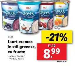 Lidl PILOS Iaurt cremos în stil grecesc, cu fructe Ofertă