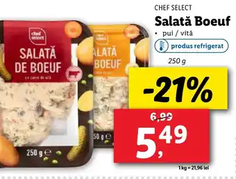 Lidl CHEF SELECT Salată Boeuf Ofertă