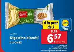 Lidl TASTINO Digestino biscuiți cu ovăz Ofertă