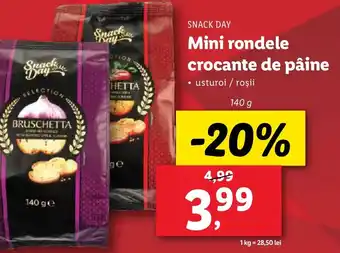 Lidl SNACK DAY Mini rondele crocante de pâine Ofertă