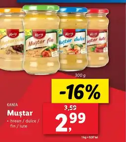 Lidl KANIA Muştar Ofertă