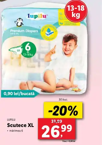 Lidl LUPILU Scutece XL Ofertă