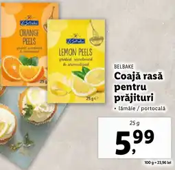 Lidl BELBAKE Coajă rasă pentru prăjituri Ofertă