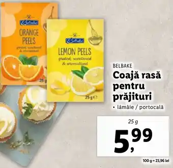 Lidl BELBAKE Coajă rasă pentru prăjituri Ofertă