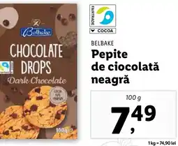 Lidl BELBAKE Pepite de ciocolată neagră Ofertă