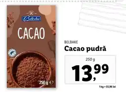 Lidl BELBAKE Cacao pudră Ofertă