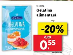 Lidl BELBAKE Gelatinǎ alimentară Ofertă
