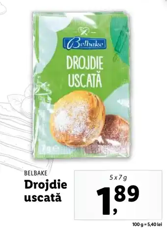 Lidl BELBAKE Drojdie uscată Ofertă