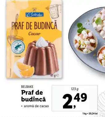 Lidl BELBAKE Praf de budincă Ofertă