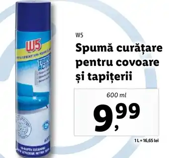 Lidl W5 Spumă curățare pentru covoare şi tapiţerii Ofertă