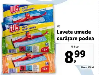 Lidl W5 Lavete umede curățare podea Ofertă