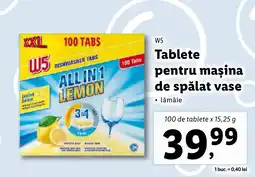 Lidl W5 Tablete pentru mașina de spălat vase Ofertă