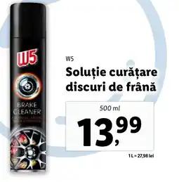 Lidl W5 Soluţie curățare discuri de frână Ofertă