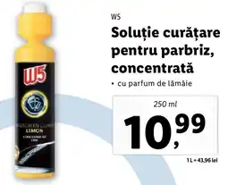 Lidl W5 Soluţie curățare pentru parbriz, concentratǎ Ofertă