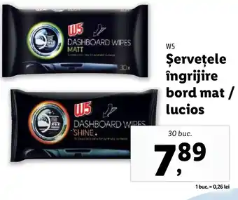 Lidl W5 Şerveţele îngrijire bord mat / lucios Ofertă