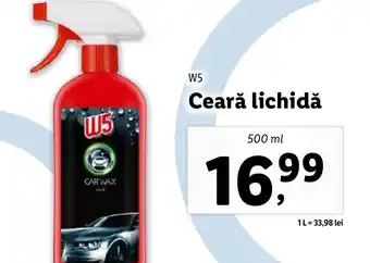 Lidl W5 Ceară lichidă Ofertă