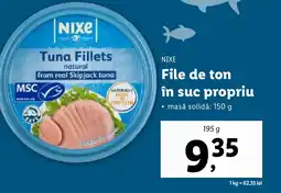 Lidl NIXE File de ton în suc propriu Ofertă