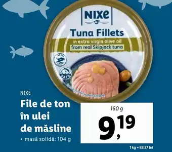 Lidl NIXE File de ton în ulei de măsline Ofertă