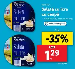 Lidl NAUTICA Salată cu icre cu ceapă Ofertă