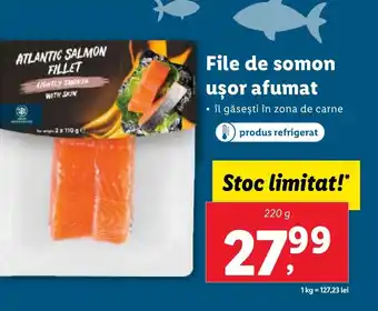 Lidl File de somon ușor afumat Ofertă