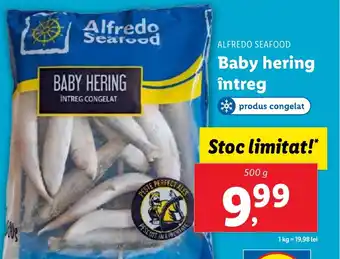 Lidl ALFREDO SEAFOOD Baby hering întreg Ofertă