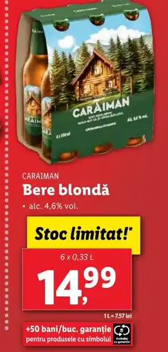 Lidl CARAIMAN Bere blondǎ Ofertă