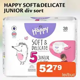 Unicarm Happy soft&delicate junior div sort Ofertă