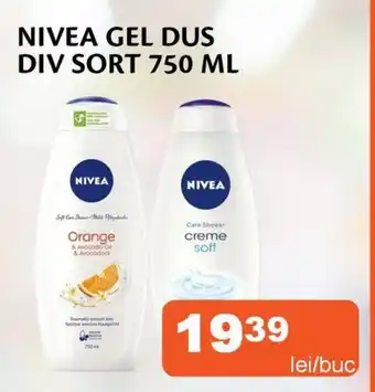 Unicarm NIVEA gel dus div sort Ofertă